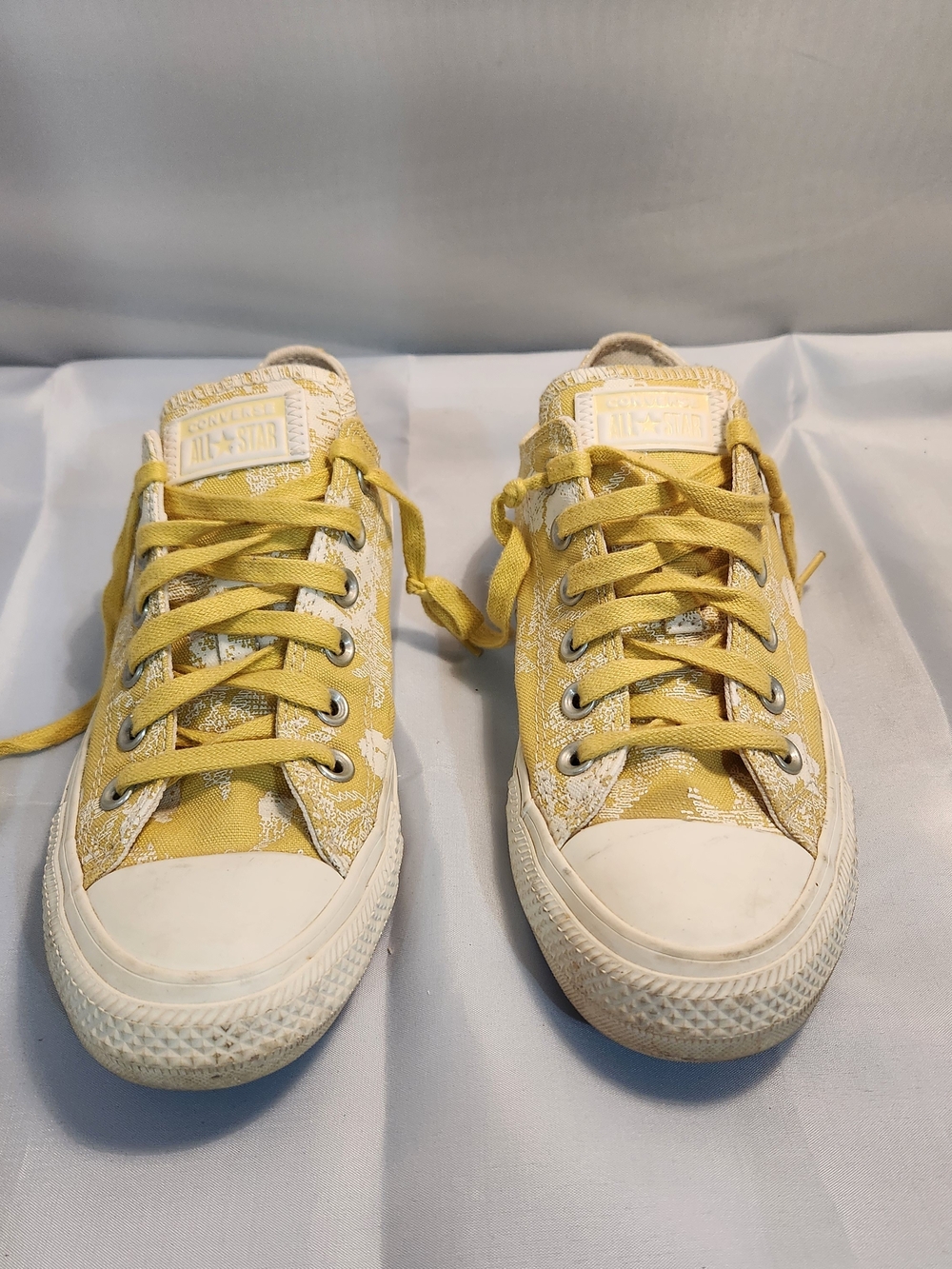 Converse Kids' Yellow Low-Top Lace-Up Sneakers